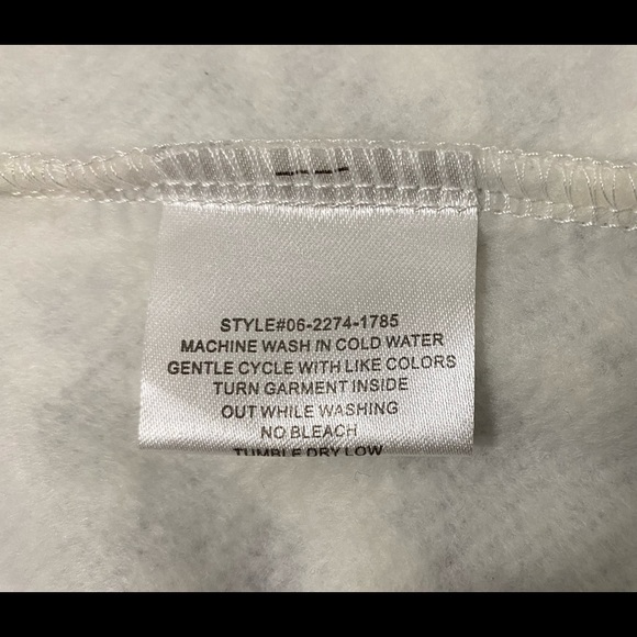 NWT Peace & Love Motif Zip Hoodie Floral Butterfly Sz S - Picture 8 of 9